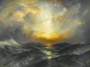 Thomas Moran Sunset at Sea USA oil painting artist
